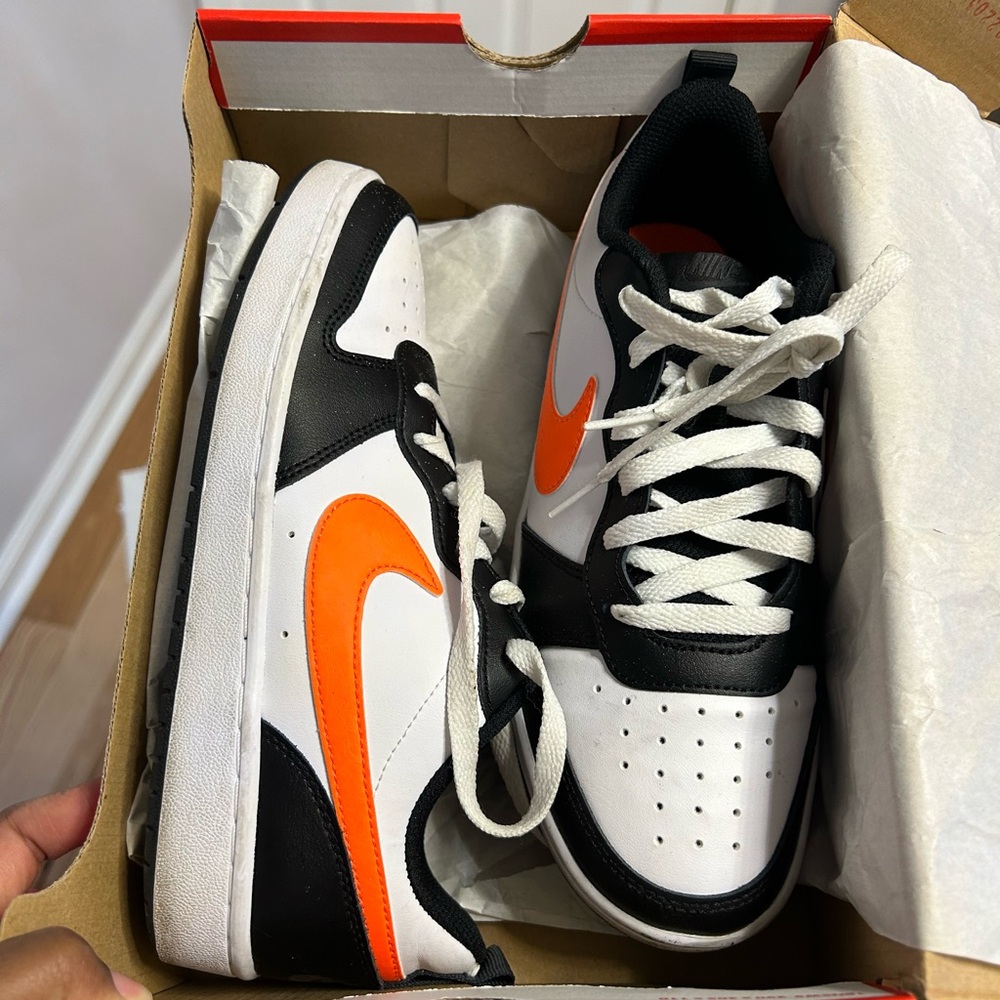 Nike Black and Orange Sneakers